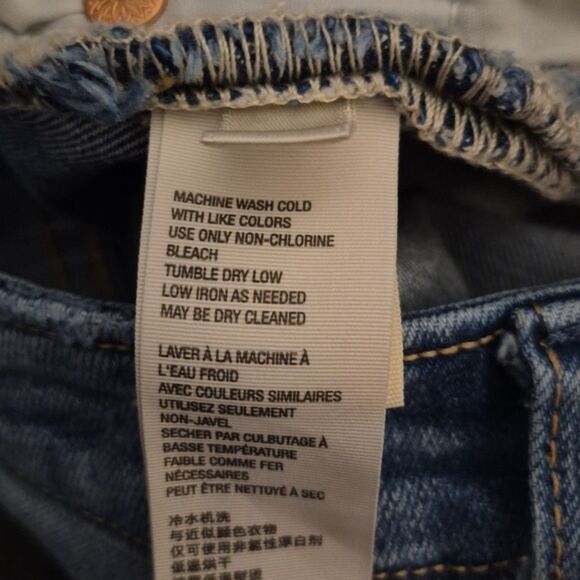 Free People We The Free Shorts 24 Crvy High Rise Button Fly Medium Wash Denim - Picture 9 of 9